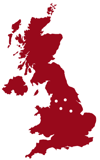 Image of UK map with franchise hotspots