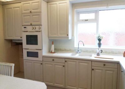Resprayed kitchen units in Southport 2
