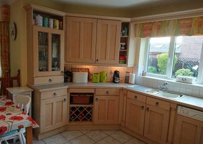 kitchen resprayed in blackened September 2019