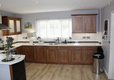 Before kitchen respray in womborne white 1