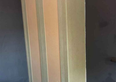 Bespoke MDF wardrobe before spraying