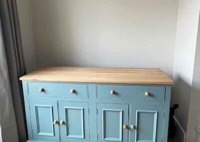 Sideboard resprayed in Neptune Aqua