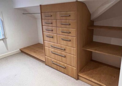 Walk-in wardrobe before respray