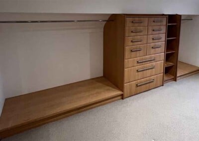 LH view of the Walk-in wardrobe before respray
