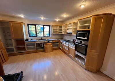 Huddersfield kitchen before the respray