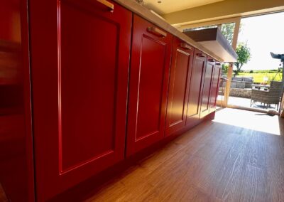 After kitchen respray in Mold, Flintshire with Incarnadine